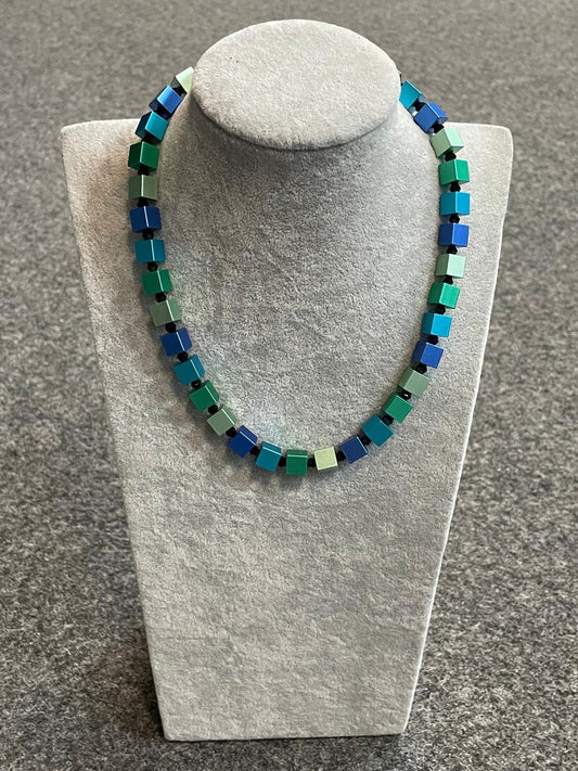 Geometric Ocean - Necklace