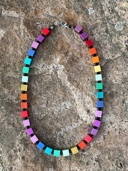 Geometric Rainbow - Necklace